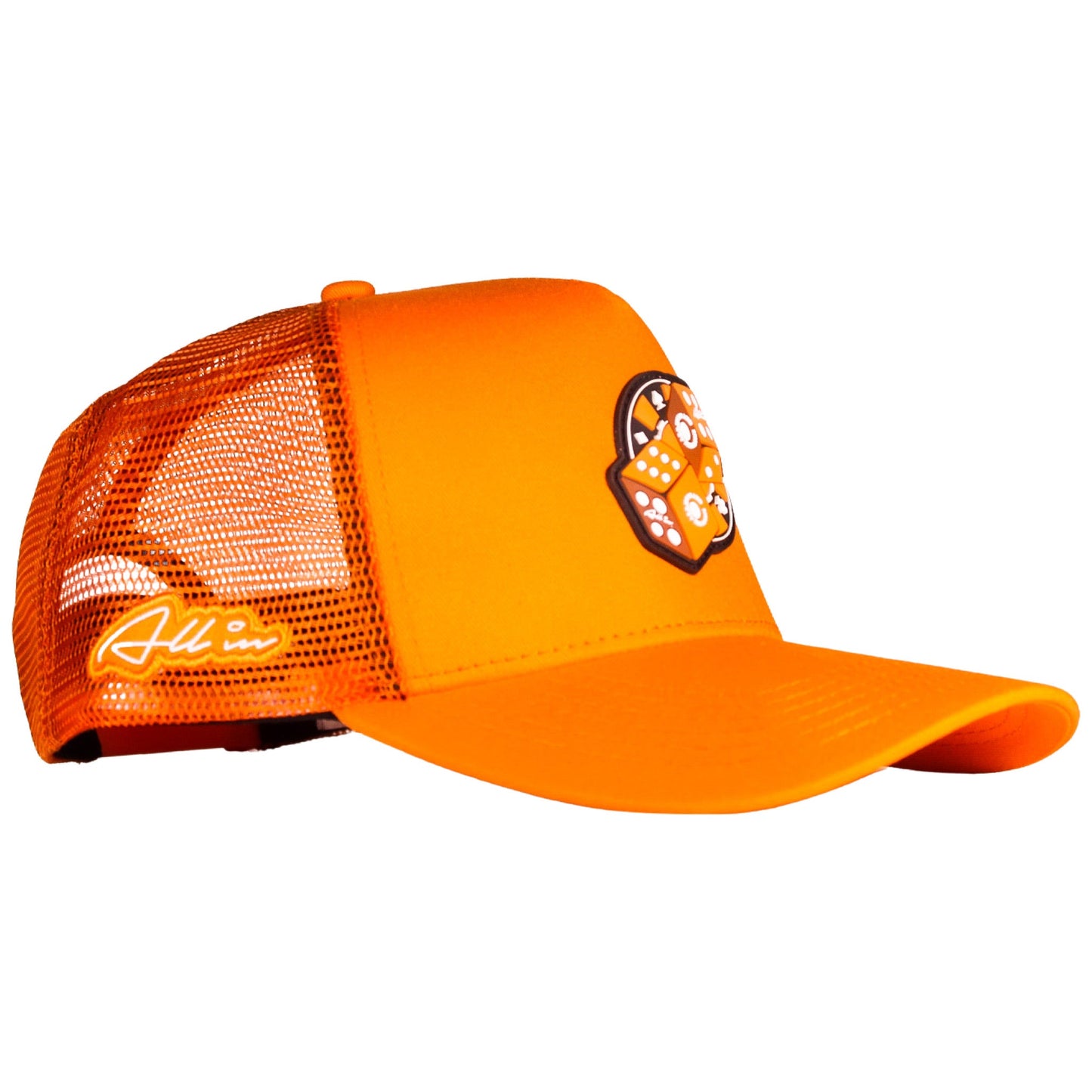 Orange Craps Trucker