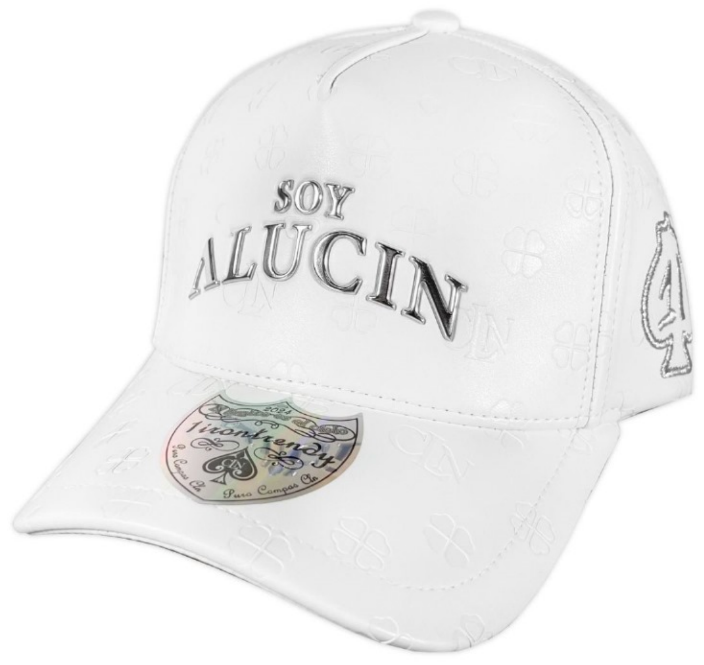 Gorra Soy Alucin White Vinipiel