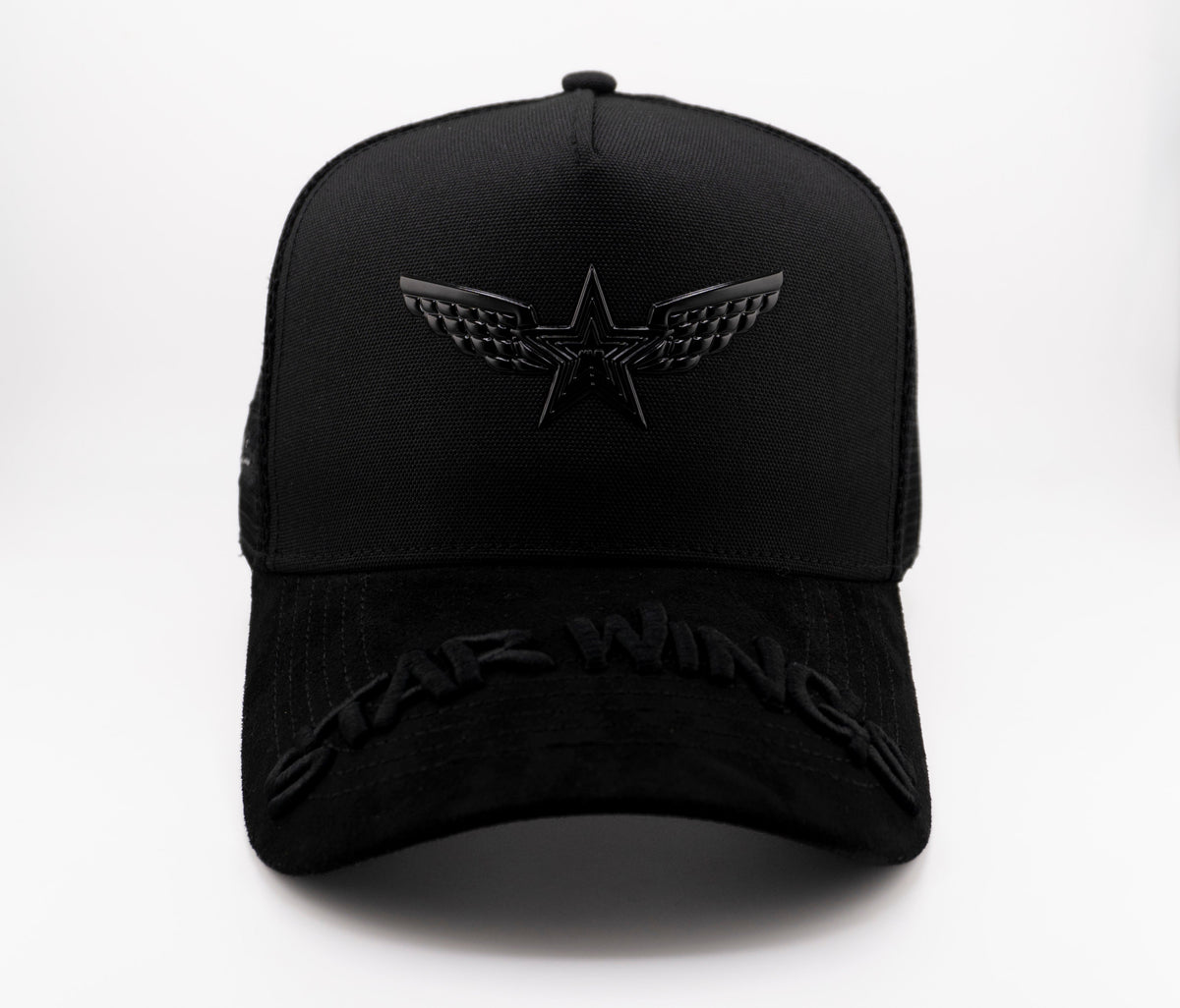 Star Wings Black Trucker