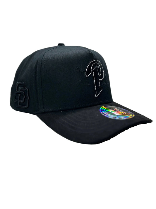 "SD" PADRES FULL BLACK