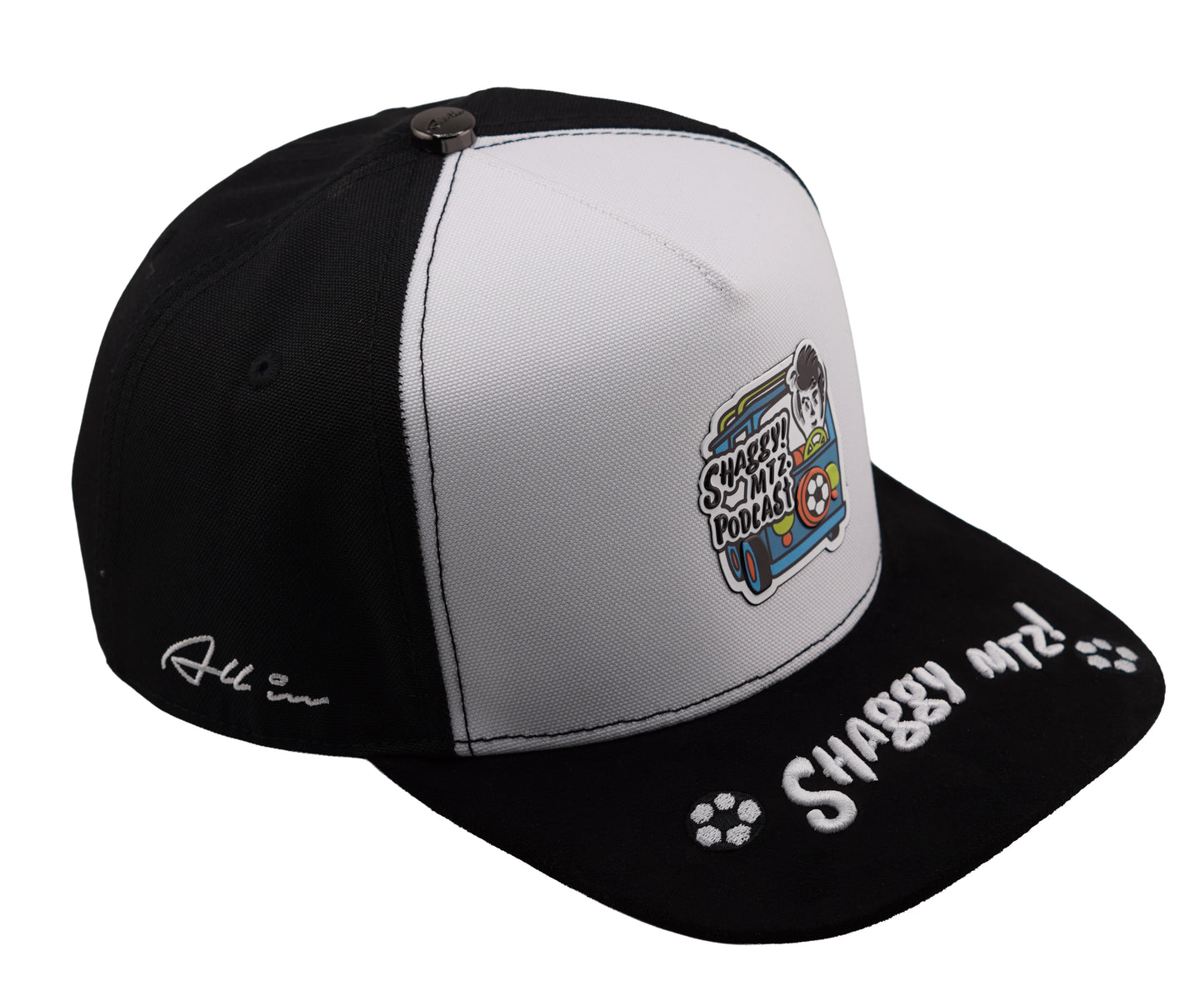 SHAGGY MYSTERI MACHINE BLACK AND WHITE