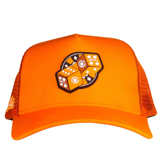 Orange Craps Trucker
