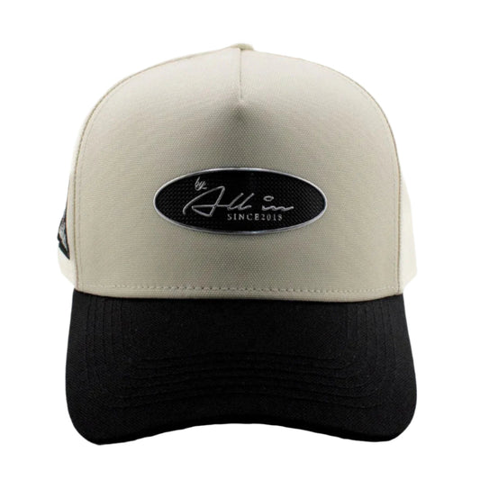 Sexy Chrome Beige and Black Truckercap